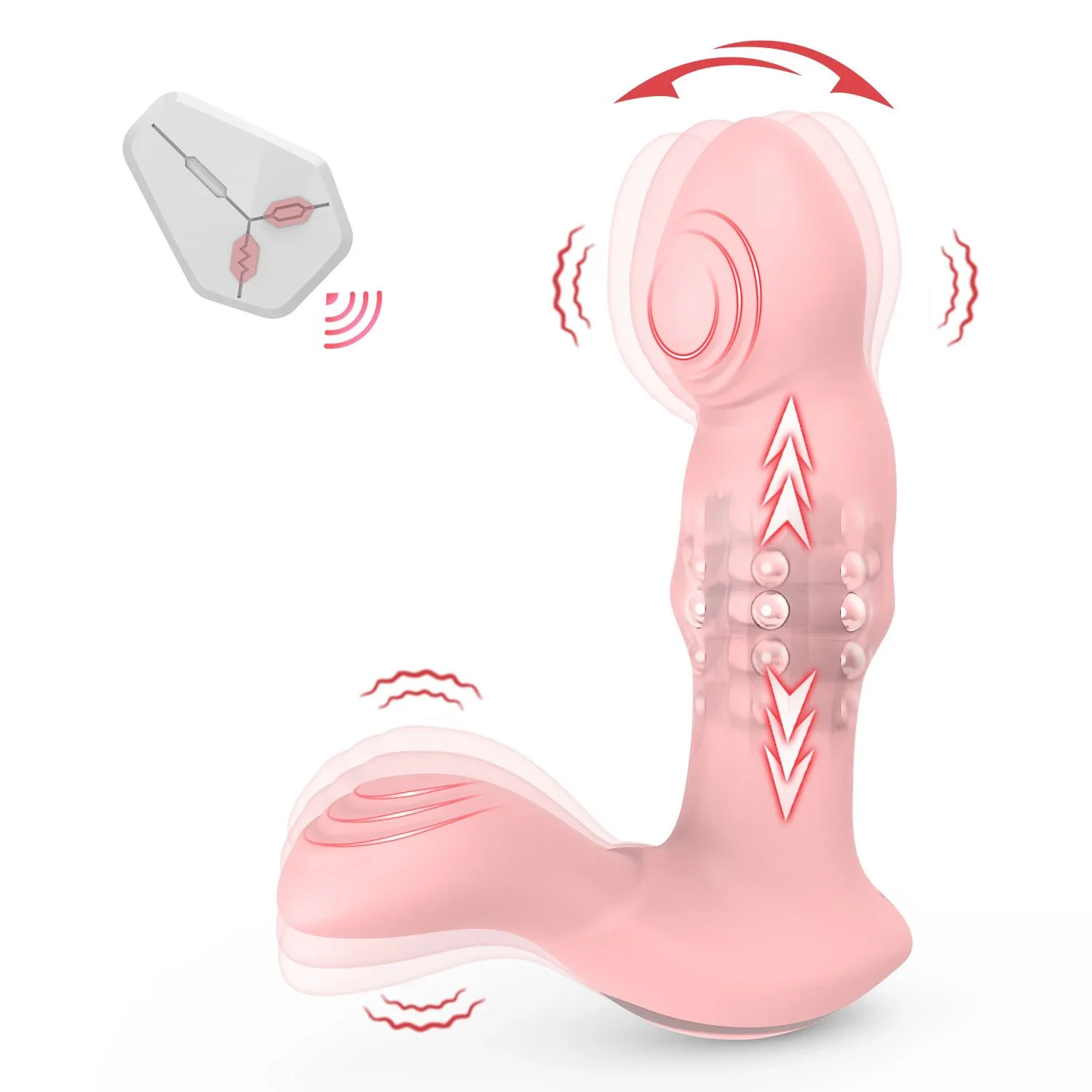 10 Strong Vibration Silicone Anal Butt Plug Male Prostate Massager Premium Vibrating Anal Toy for Sexual Pleasure