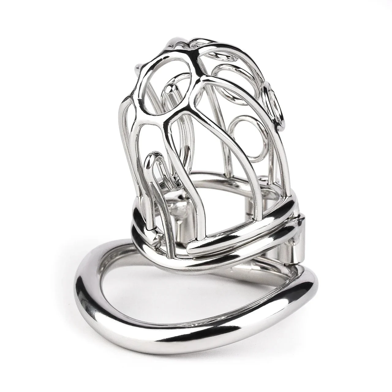 304 Stainless Steel Chastity Device Male Cock Cages Penis Lock Chastity Cock Cage Ring Adult Bondage Sex Toy for Men