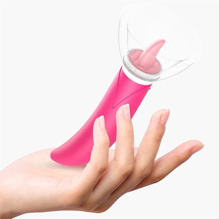 10 Modes Rechargeable Realistic Tongue Shaped Breast Clitoral Sucking Licking Tongue Vibrator Sex