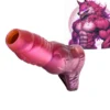 Elastic Penis Extension Sleeve Reusable Soft Delayed Ejaculation Condoms Half Penis Enlargement Sleeve Adult Sex Toys for Men
