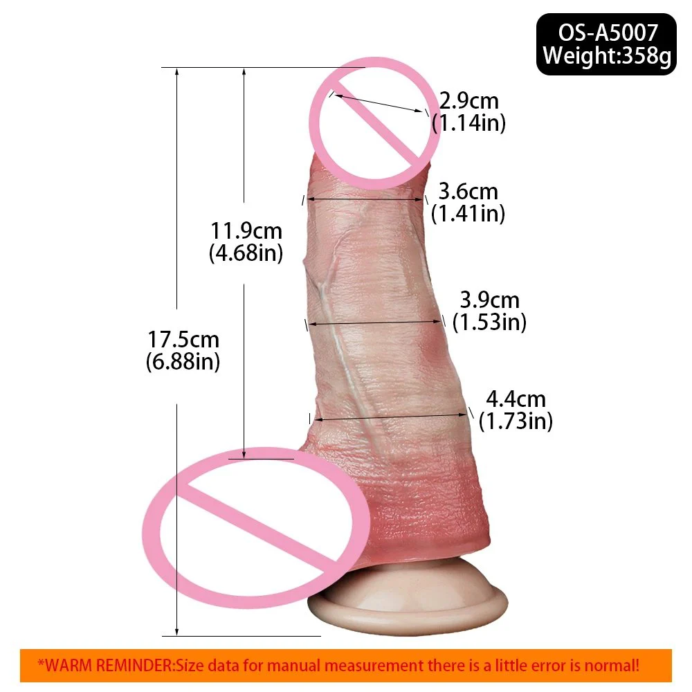 Adult Sex Toy That Simulate Skin Color Realistic Experience of Male Penis Sleeve Soft Penis Cover with Double Process