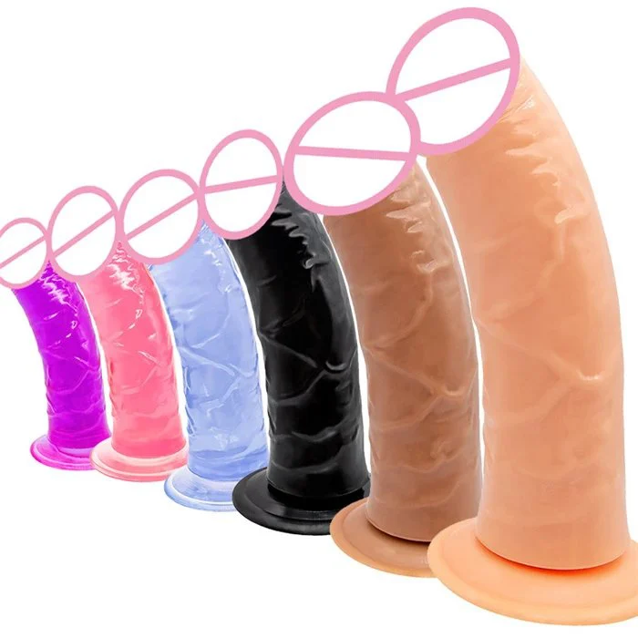 PVC Artificial Dildo Soft Material for Adults for Men and Women