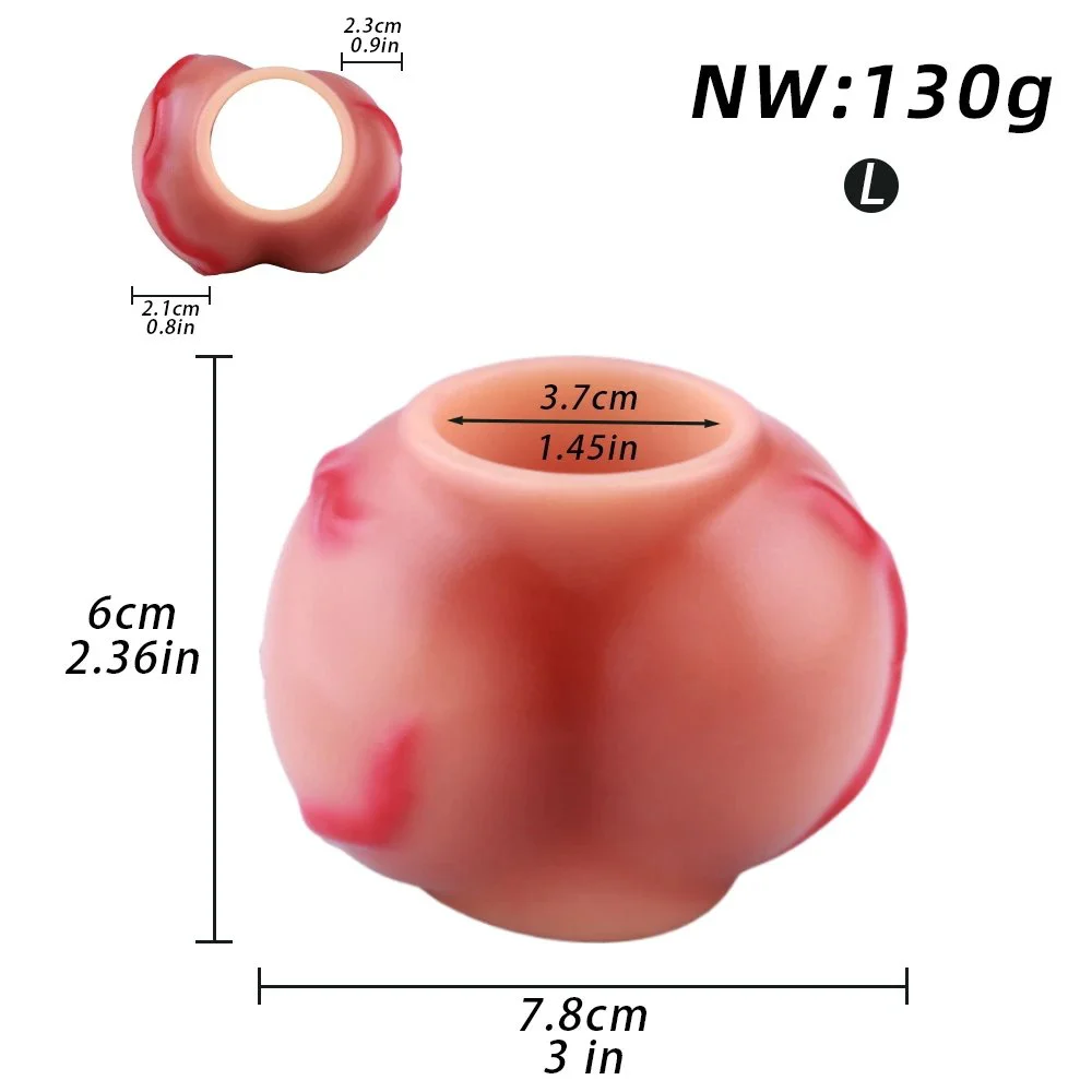 Dog Knot Men Penis Enlargement Glans Masturbate Stimulate Sex Toys for Men Silicone Cock Ring Dildo Sleeve Size S M L