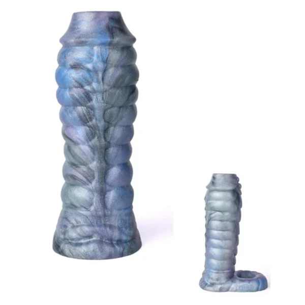 5.90 Inch Fury Dragon Realistic Penis Sleeve Medical Liquid Silicone Sex to Toy for Men