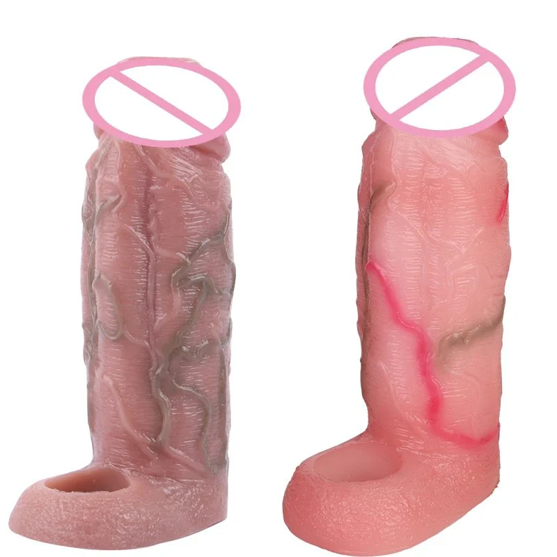 Big Penis Sleeve White,reusable Penis Sleeve Extender Realistic Penis,cock Sleeve for Man,Cock Extender Sleeve Penis