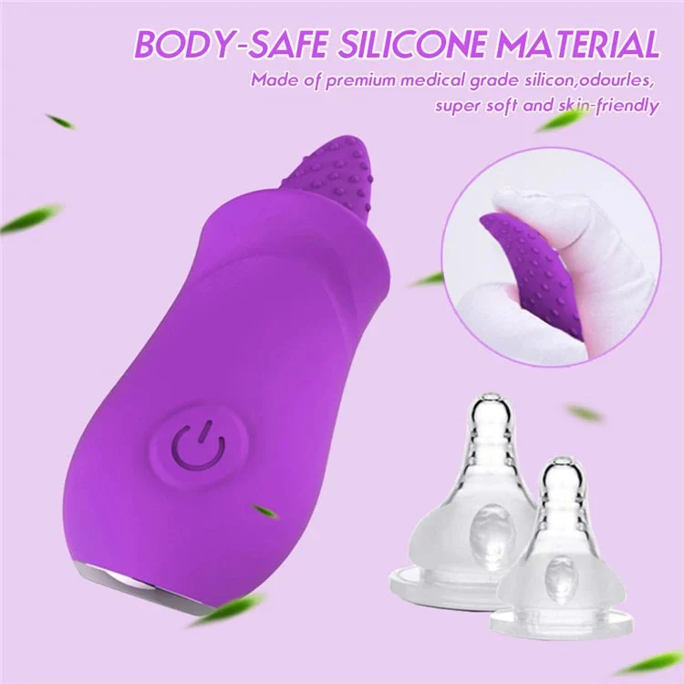 10 Frequency Clitoris Stimulator Vibrating Cunnilingus Massager Tongue Licking Vibrator Oral Sex Toys