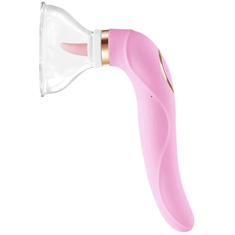 10 Frequency Nipple Clitoral Stimulator Licking Sucking Tongue Vibrator Sex Toys for Women
