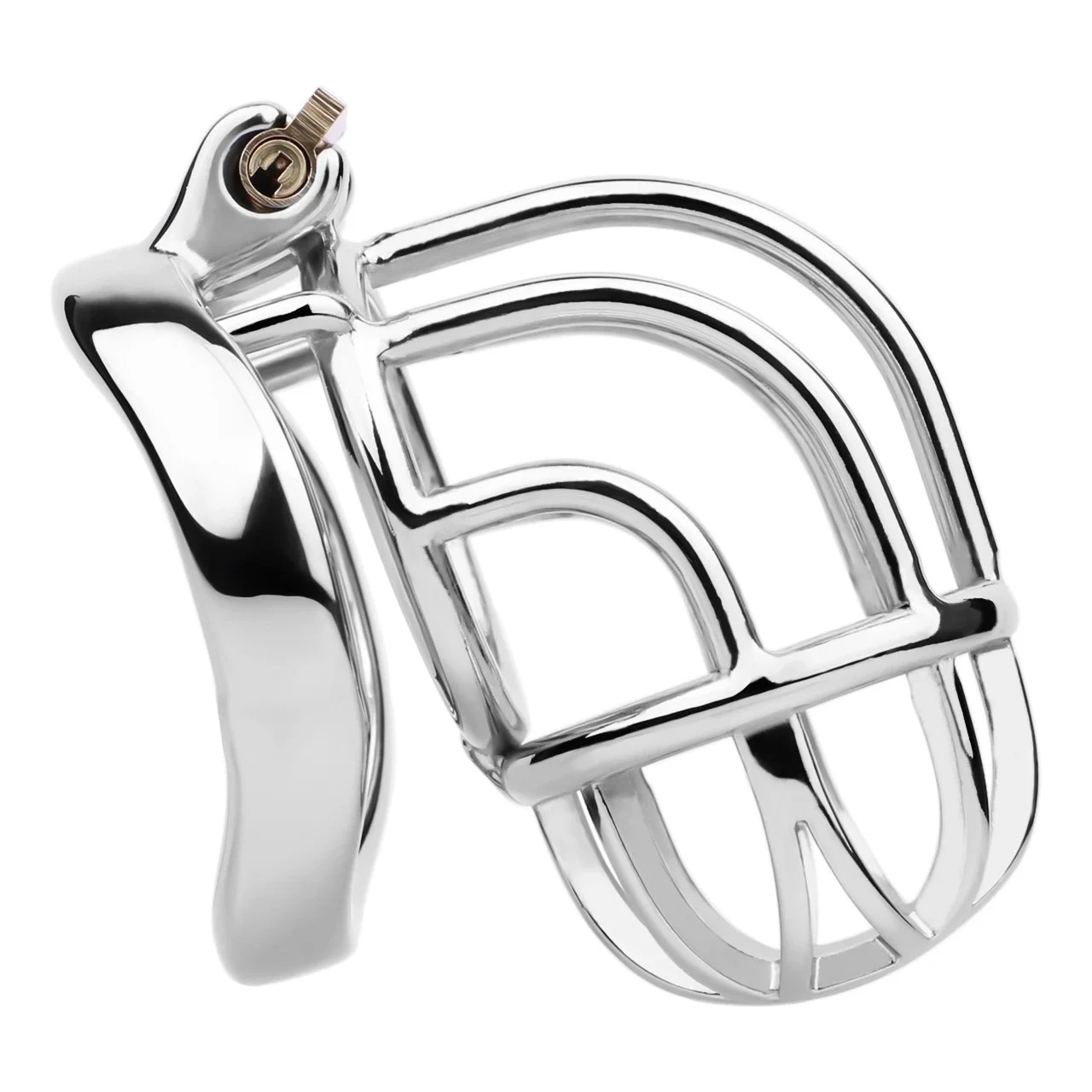 46 Encounter love Series Curved Halter Symmetrical Arc Ring Chastity Lock Chastity Apparatus Husband and Wife