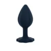 Anal Plug Set 3 Piece Black Silicone Butt Plugs for Men Anal Trainer Toy Graduated Sizes for Comfortable Use