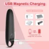 12 Frequency USB Finger Ring Vibrator Bullet Mini Handheld Vibrator Massager for Women Sex Toys