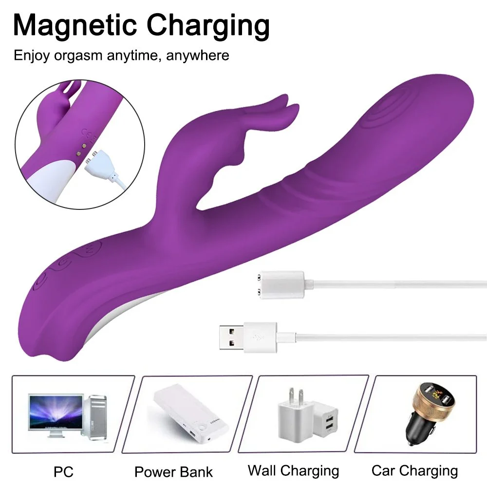 100% Waterproof 5 Vibration Modes Rabbit Vibrator Female G-spot Vibrator Sex Products for Women