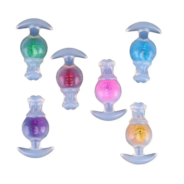 124g colorful Skin-friendly Silicone Anal Stimulation Toy Small - Sized Anal Plug for Beginners Couples' Anal Plug sex toy