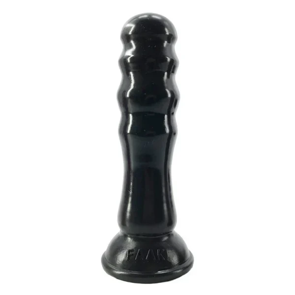 20.5cm 8 Thick 5cm Wave Shape Silicone Bamboo Dildo Huge Silicone Anal Butt Plug Black Boys Sex Toys for Anal Sex