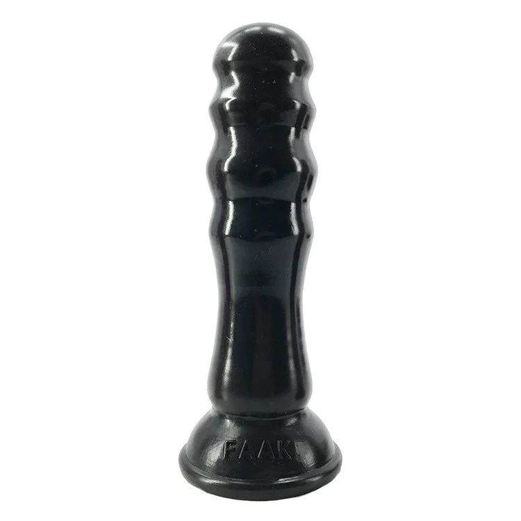 20.5cm 8 Thick 5cm Wave Shape Silicone Bamboo Dildo Huge Silicone Anal Butt Plug Black Boys Sex Toys for Anal Sex
