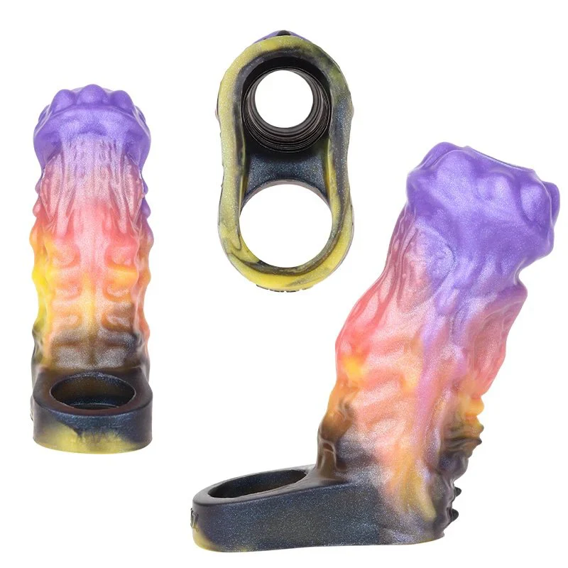 Allure Blaze Fantasy Monster Series Dildo Sleeve Safe Silicone Material Open Design Easy to Wear Male Penis Extender