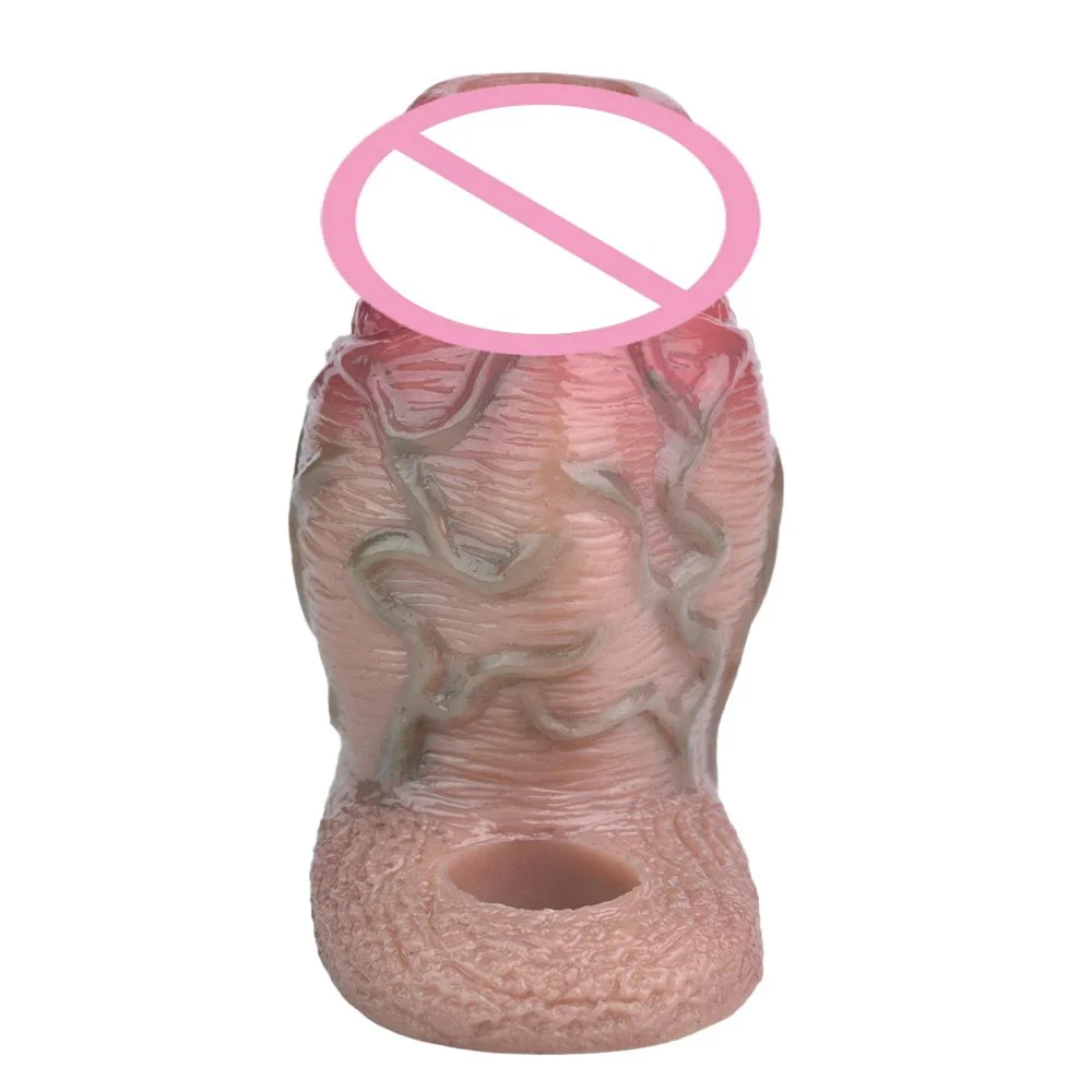 399g Soft Reusable Cock Sleeve Male Penis Enlarger Extender for Men Realistic Dildo Penis Ring Male Penis Training Sex Toy