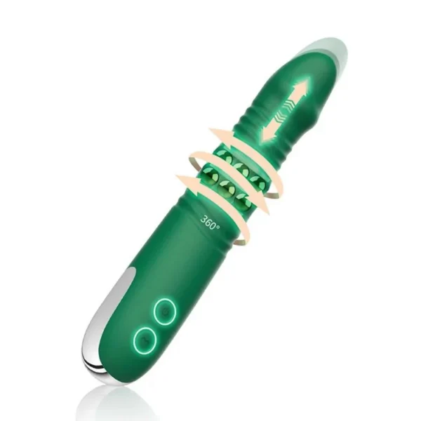 360 Rotating and Telescoping Dildo Vibrator G Sport AV Stick Women Masturbation