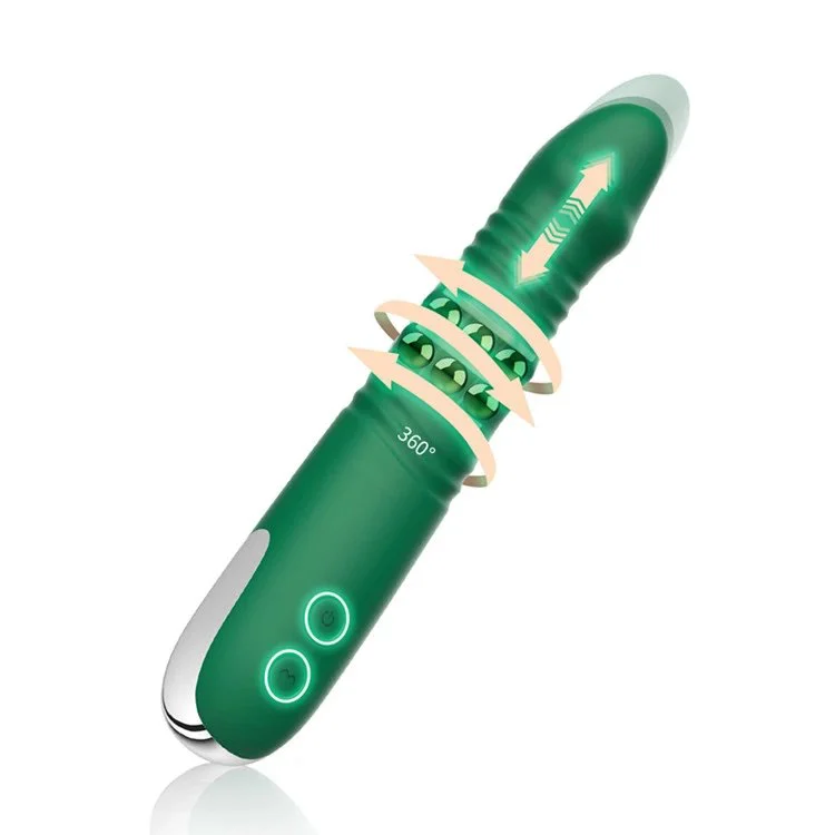360 Rotating and Telescoping Dildo Vibrator G Sport AV Stick Women Masturbation