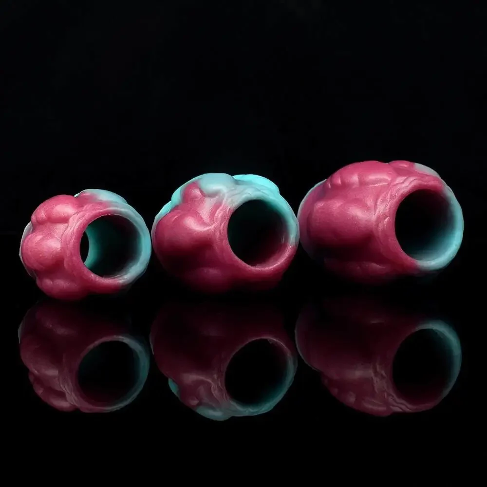 Dog Knot Ball Sleeve Soft Silicone Cock Ring Male Enhancement Sex Toys