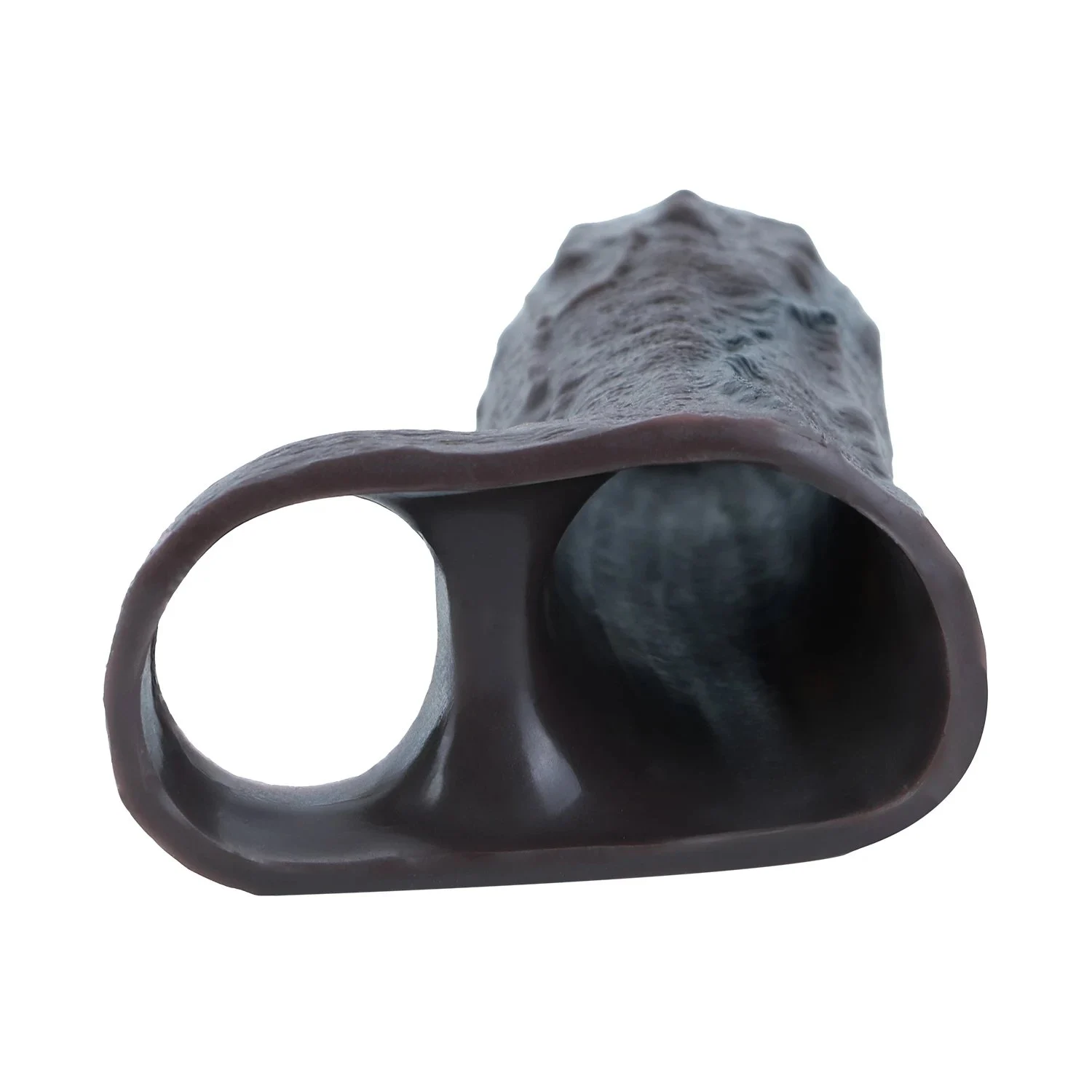 Brown Silicone Penis Sleeve for Effective Size Enhancement - Direct-to-Consumer Male Penis Extender