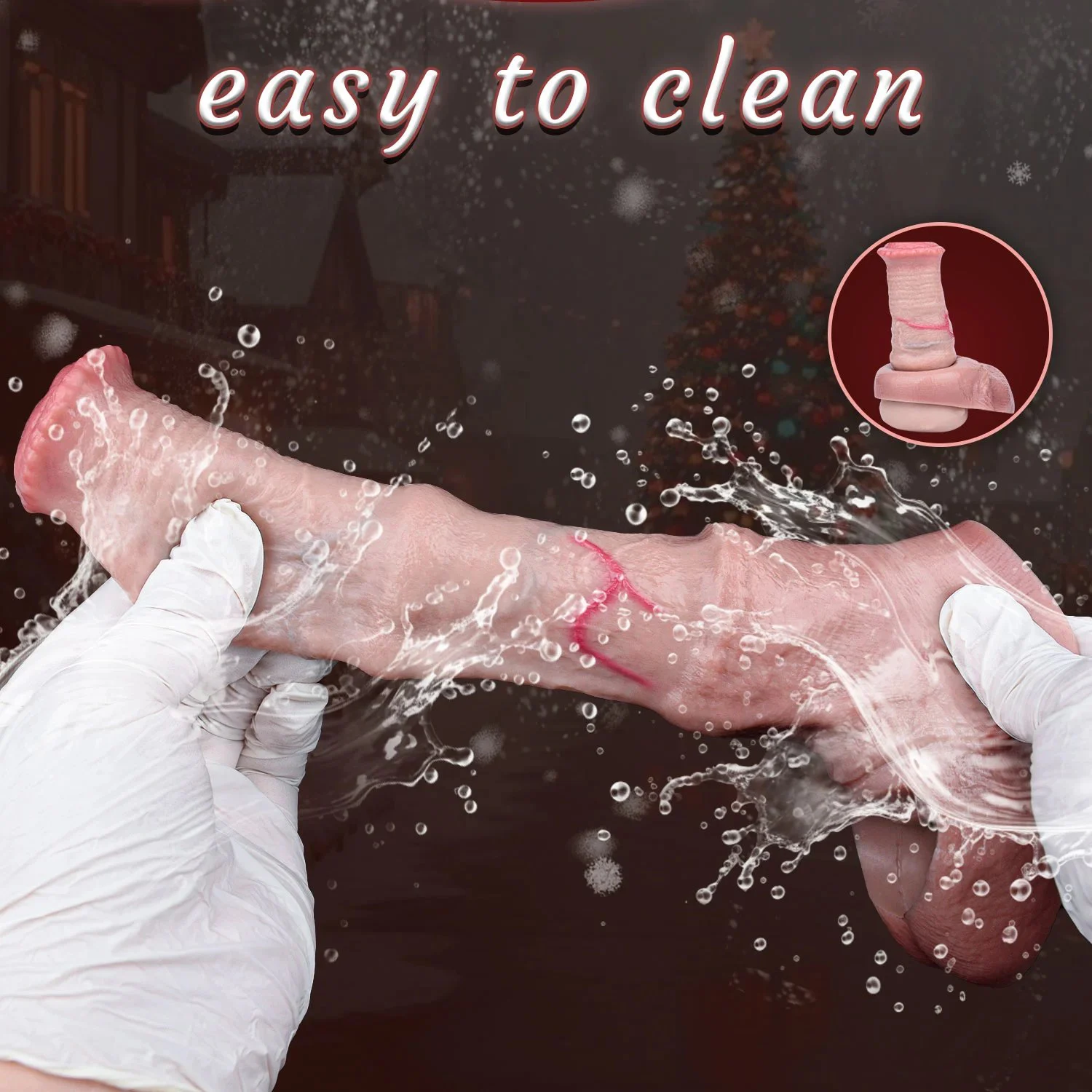 14 Styles Silicone Fantasy Horse Hollow Dildo Dog Large Knot Penis Sleeve Size SML Cock Enlarge Sex Toys for Men