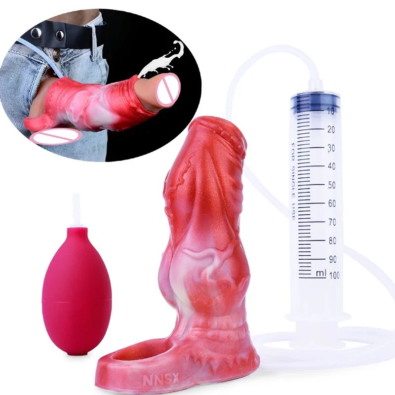 Animal Dragon Dildo Penis Sleeve Enlarger Cock Sleeve Male Sex Toy Penis Extender Sleeve Penis Enlarger Adult Toys for Men
