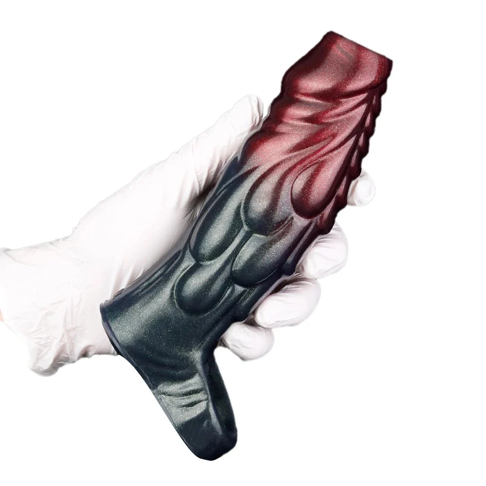 Latest Silicone Penis Sleeve Sex Toys - XL Male Penis Extender Realistic Cock Sleeve Couple Game Flirting Sex Toy