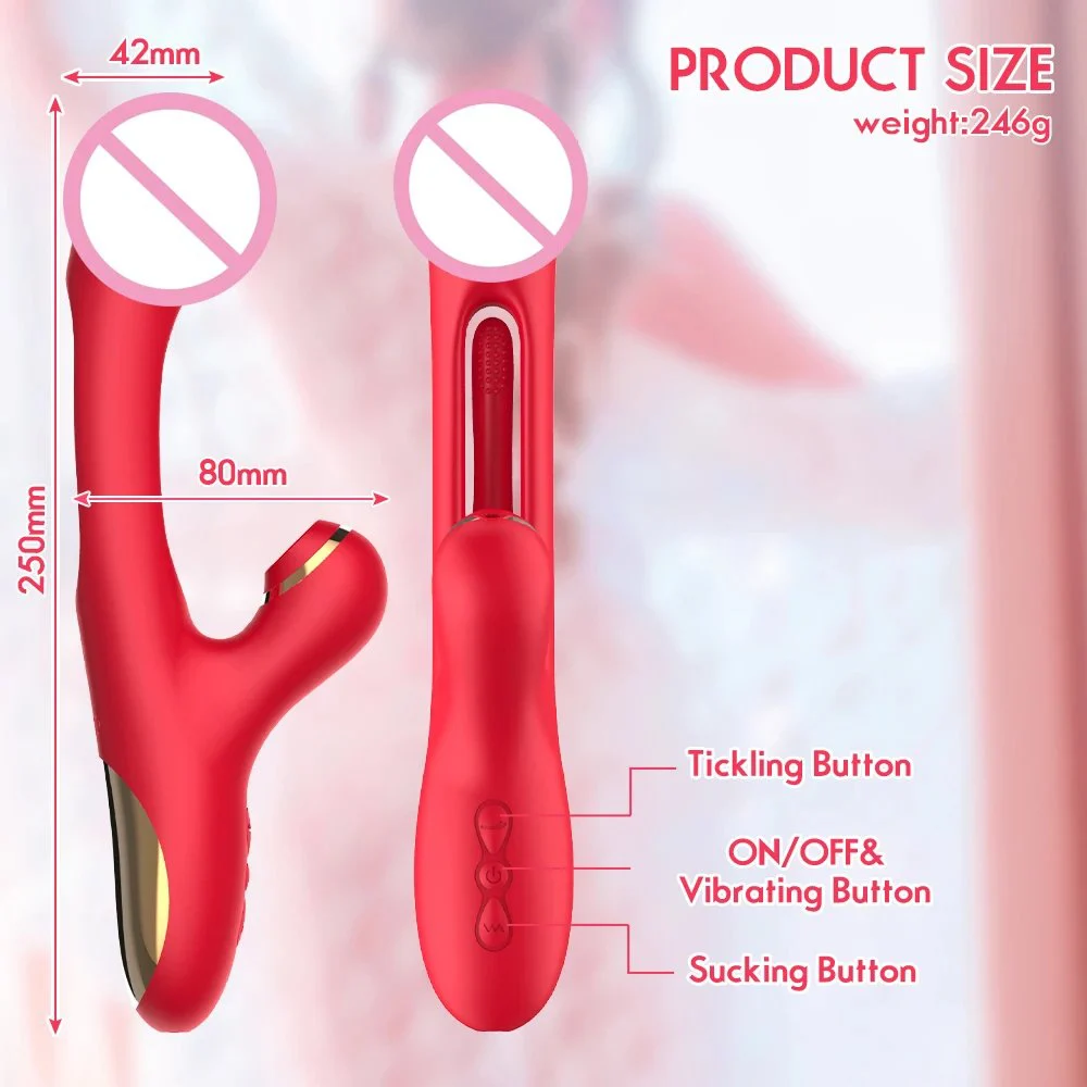 3 in 1 Women Masturbation Sex Toys 7 Frequencies Vibration G Spot Stimulator Dildo Vibrator
