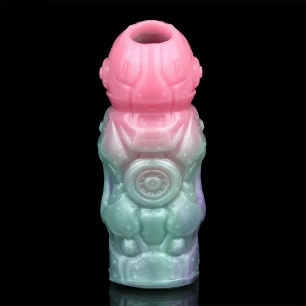 Fantasy Nesting Maw Hollow Penis Monster Cock Sleeve Soft Silicone Sheath Stretchable Enlarge Sex Toys Dildo Sleeve for Male Sex