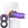 Cock Ring Penis Extender Ultra-Soft Penis Enlarger for Couples, Delay Ejaculation Stronger Erection Enhancement