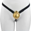 Chastity Device Penis Lock Cage with Butt Plug Male Leather Wear Flirting Metal Chastity Cage BDSM Sex Toy