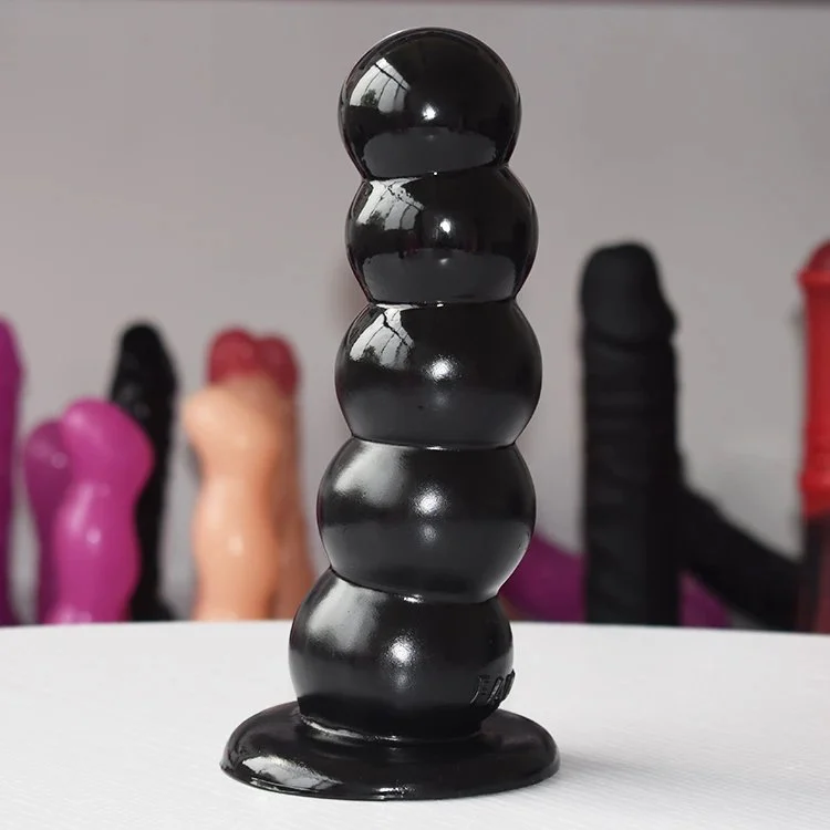 Top Pick Ball Shaped 5 Beads PVC Anal Butt Plug Sex Toys Reaslistic Anal Beads Stopper Flexible Dildo Beads for Sexual