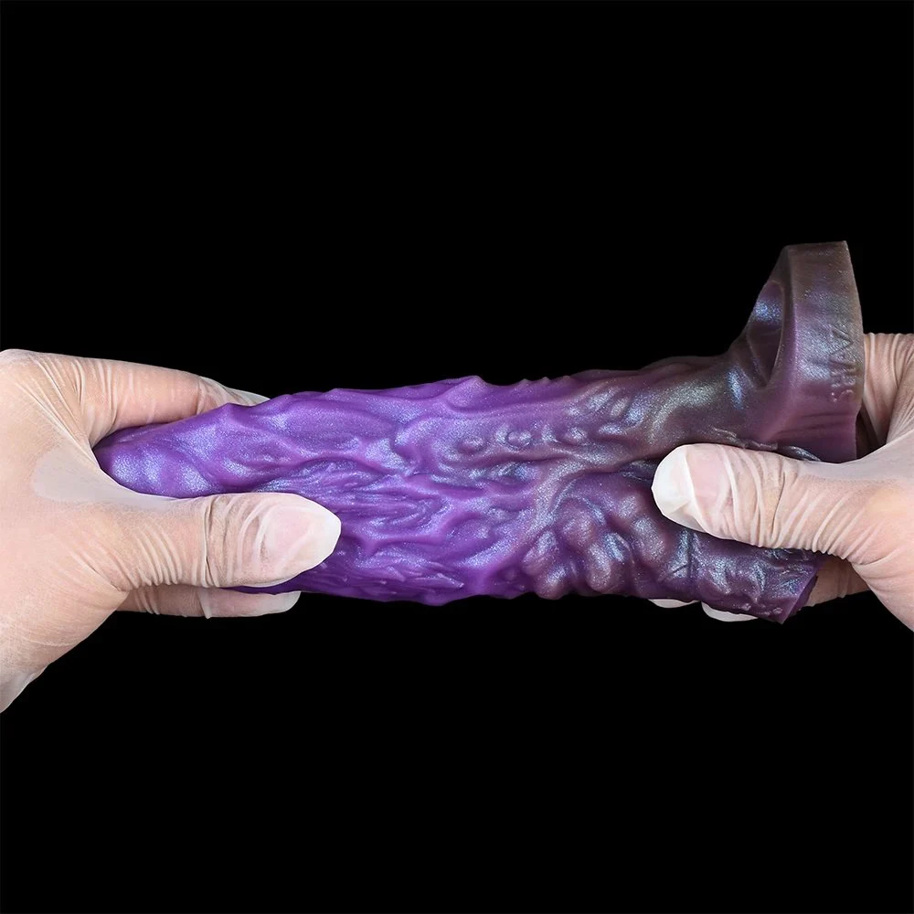 Alien Grainy Penis Sleeve 5 Inch Reusable Realistic Silicone Alien Penis Extender Sleeve Condom for Male Enlarger