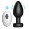 Wireless Vibrating Anal Plug Silicone Sex Toy for Intimate Anal Play