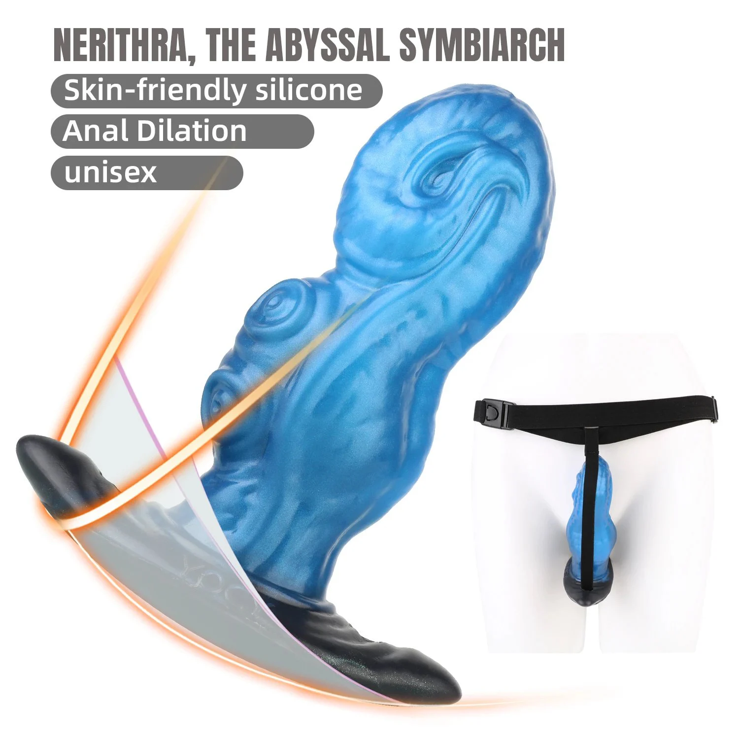 Wearing Anal Plugs Is Also Used in Female Vibrating Masturbation Products Fantasy Deep-sea Animal Anal Plug
