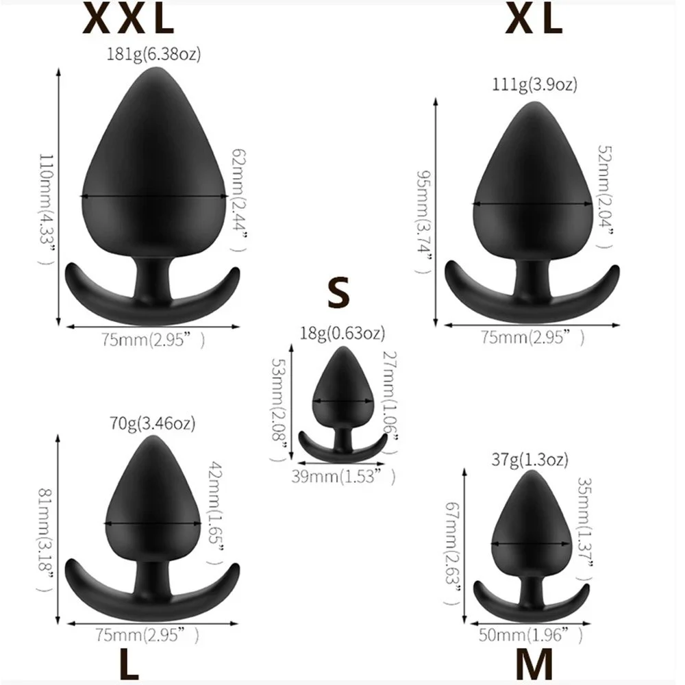 5PCS Anal Masturbation Sex Toy Anus Dilator Kit Prostate G-spot Massager Silicone Butt Plug Anal Plug Set for Women Men Gay