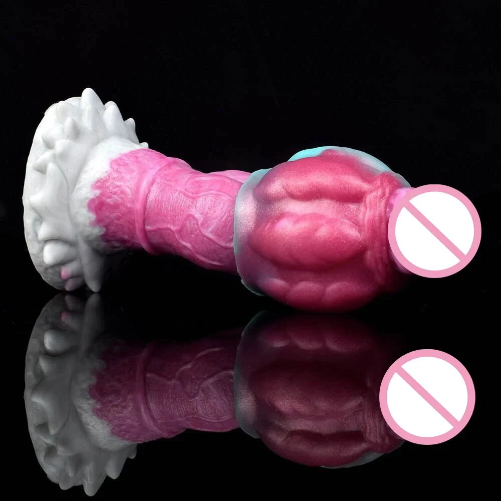 Dog Knot Ball Sleeve Soft Silicone Cock Ring Male Enhancement Sex Toys