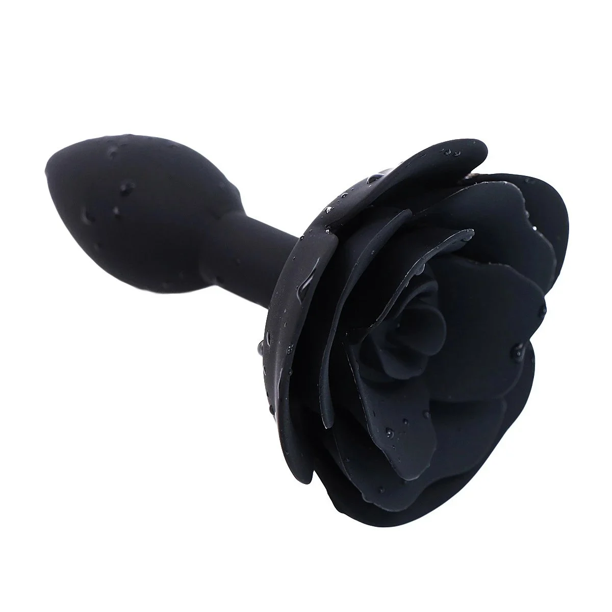 Anal Rose Toy Silicone Rose Flower Butt Plug Anus Expander Masturbator Dilator Female Anal Plug Adult Sex Toys for Women and Men