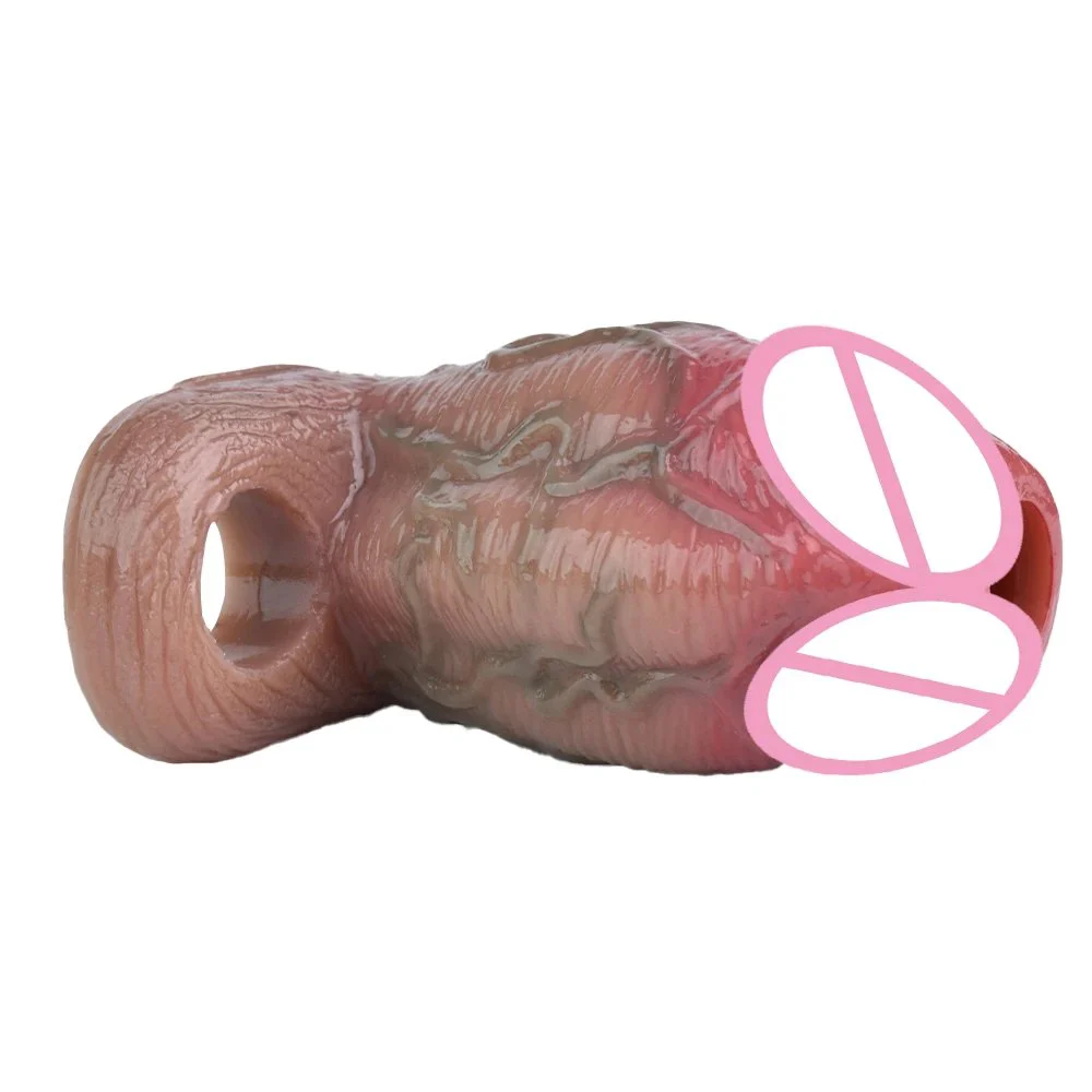 Male Realistic Cock Sleeves for Men Reusable Penis Sleeve for Male Extender Dildo Enhancer Enlargement Condom Male Cock Sex Toys