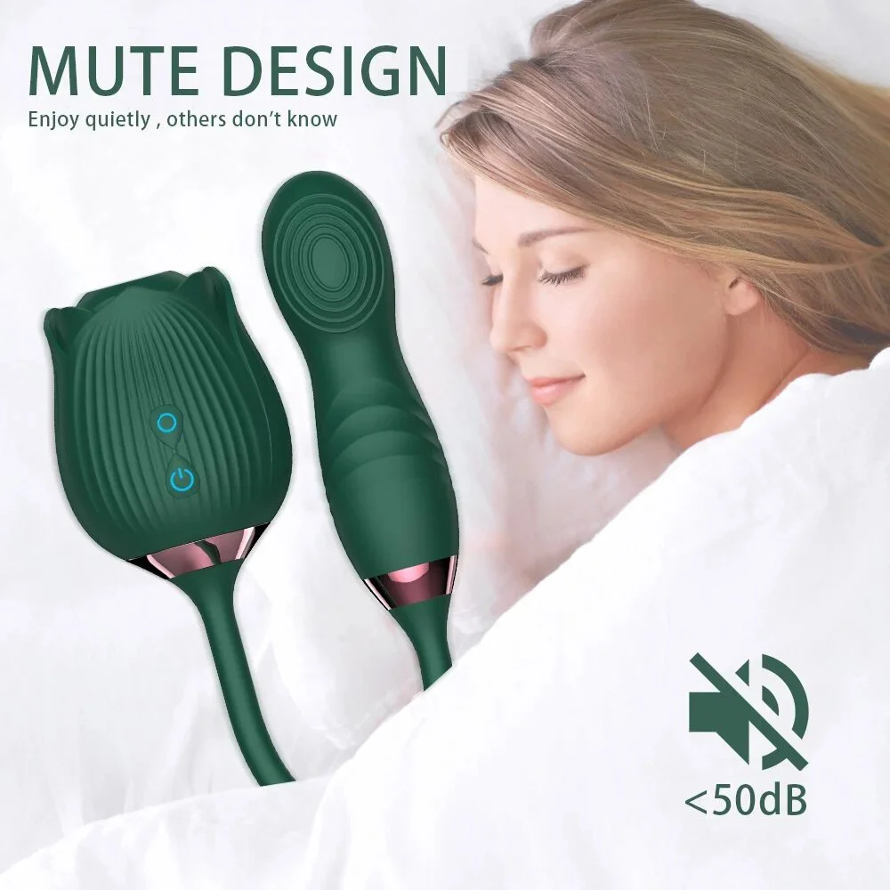 Adult Sex Toys Rose Toy Vibrator with Tongue for Woman 3 in 1 Rose Sex Stimulus Vibrator
