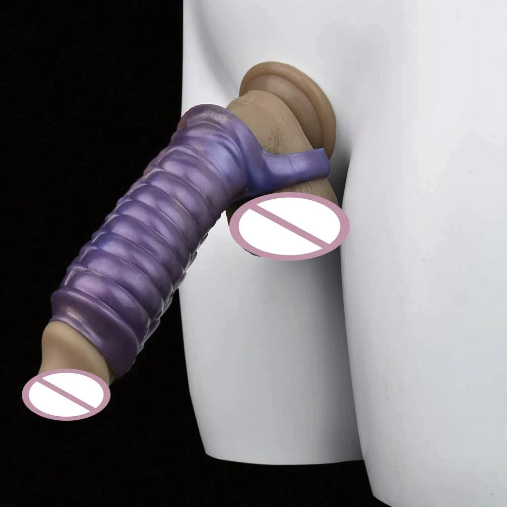 Fury Dragon Multi Functional Enhancer Silicone Dildo Penis Sleeve Sex Toys for Men Enlargement