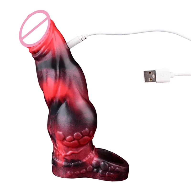 Effective Penis Enlargement Vibrating Penis Extender, Made of Soft Silicone with Multiple Vibration Frequencies