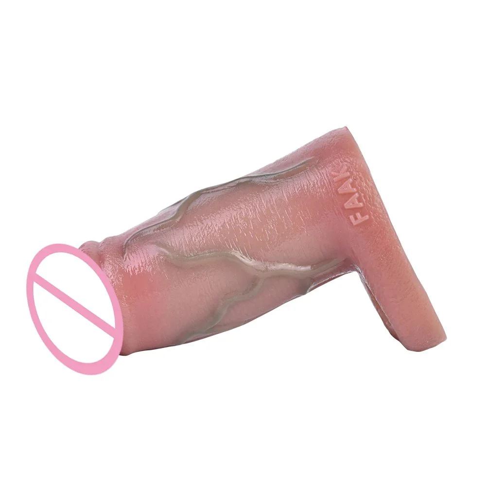 Enlarge and Thicken Cock Sleeves Reusable Silicone G-Spot Cock Enlargement for Man Sex Toy