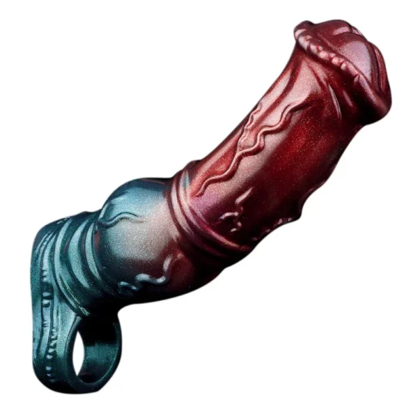 Ergonomic Penis Sleeve with Internal Massage Particles Cock Sleeves Couple Flirting Sex Toy for Man