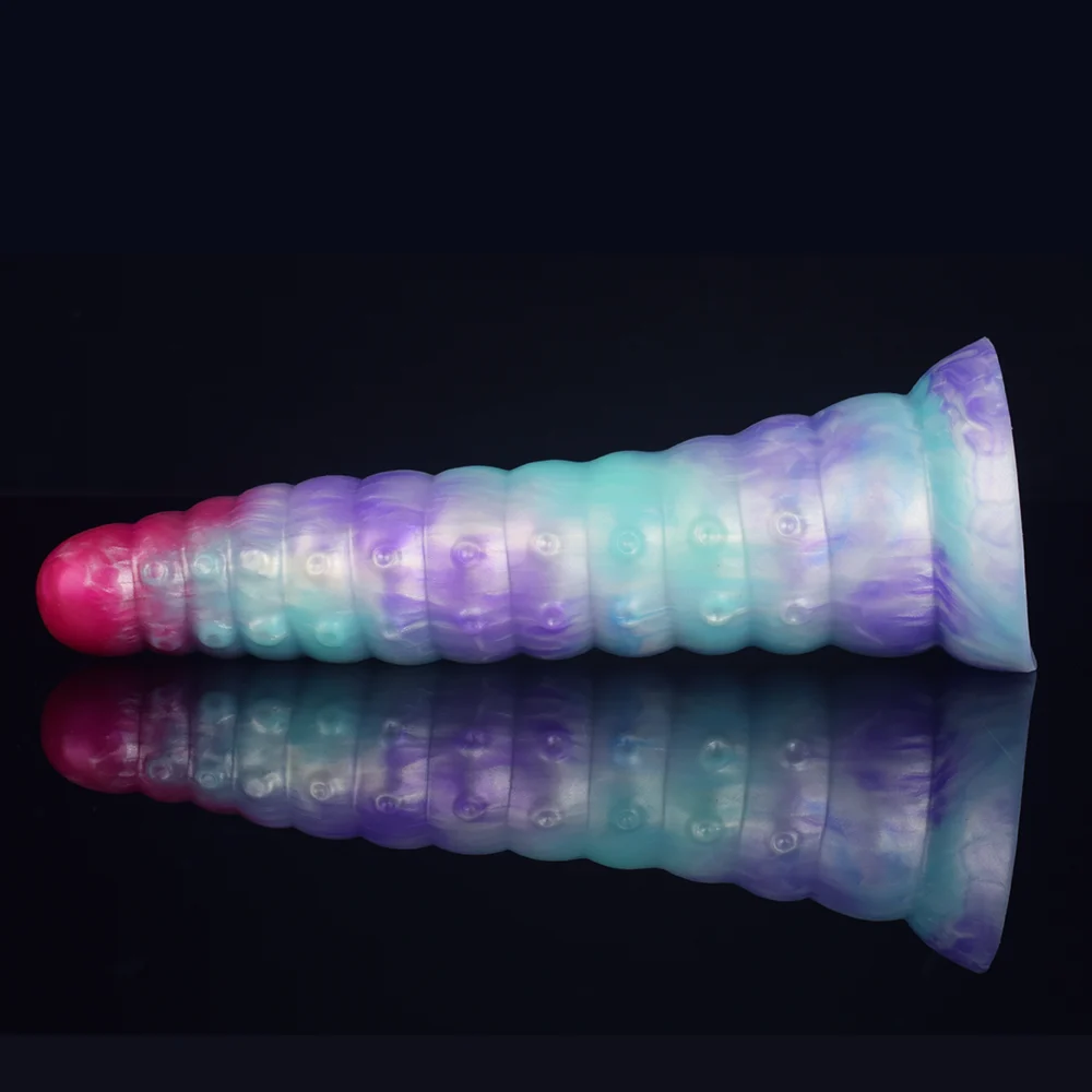 568g Ice Dragon Colour Silicone Anal Plug Adult Erotic Products