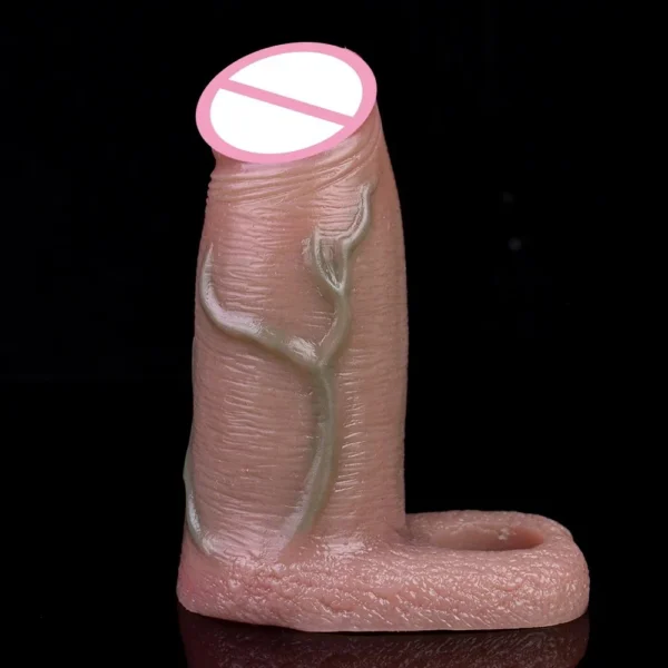 Cock Ring Penis Sleeve Penis Enlargement Delay Ejaculation Penis Ring Erotic Sex Toy for Men Sex Shop Reusable Condom