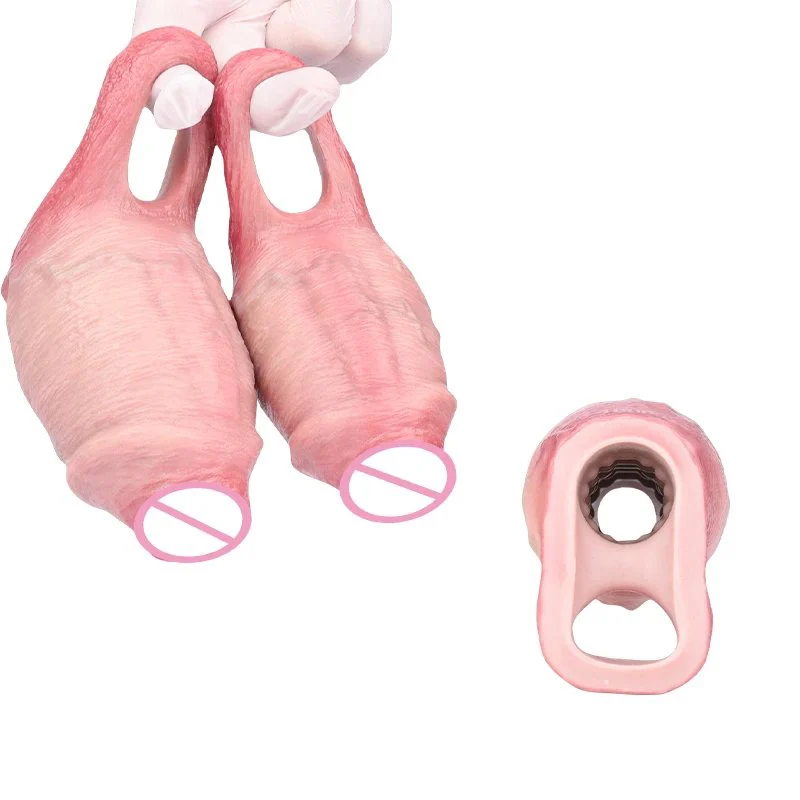 Large-sized Male Penis Sleeve, an Adult Toy Made of Safe Silicone Designed to Effectively Increase Penis Circumference