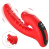 5 Modes Display Screen Nipple Stimulators Licking Sex Toys Octopus Tongue Vibrator Women