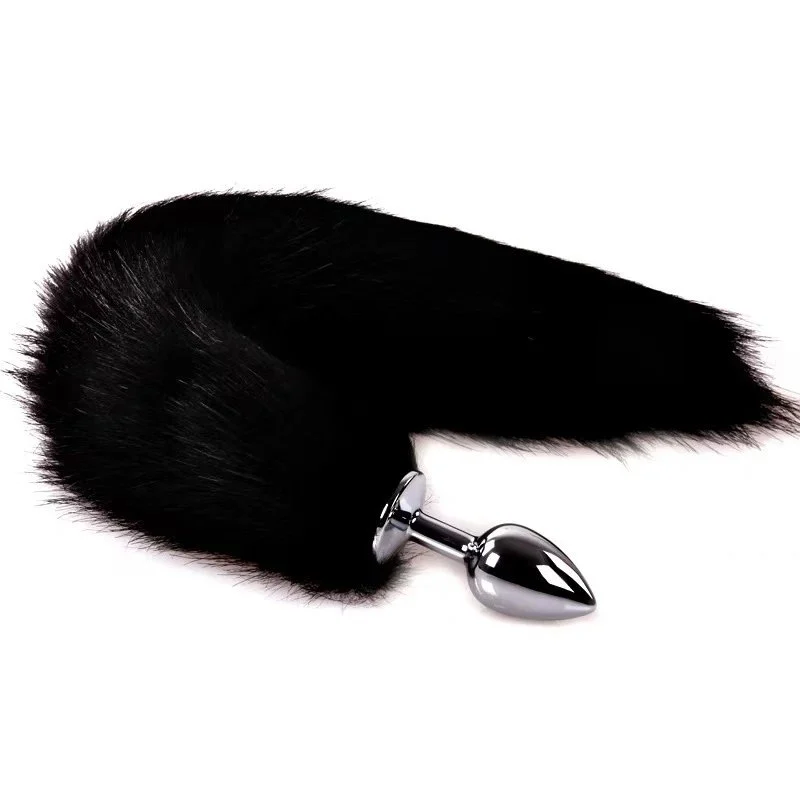 Adult sex fox tail anal plug flirtatious l collar love 'fun item