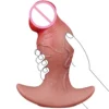 Super Thick Waterproof Eco-Friendly Wearable Realistic Anal Plug Large Liquid Silicone Dildos Soft Flesh Simulation